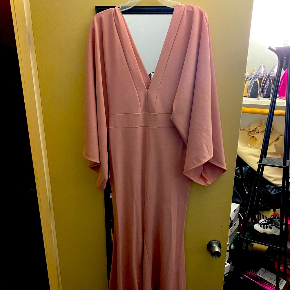 Mauve color Baby shower dress